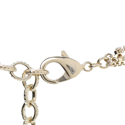 Chanel Pearl Large CC Pendant Necklace Gold Green Red 4 of 4