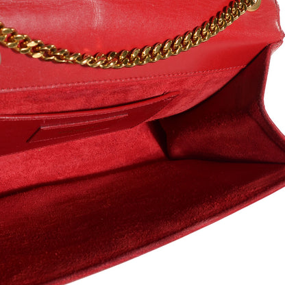 Saint Laurent Smooth Calfskin Medium Classic Monogram Kate Tassel Satchel Lipstick Red 5 of 8