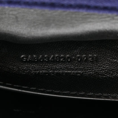 Saint Laurent Jersey Wool Patchwork Monogram Medium Jamie Baguette Purple 7 of 12