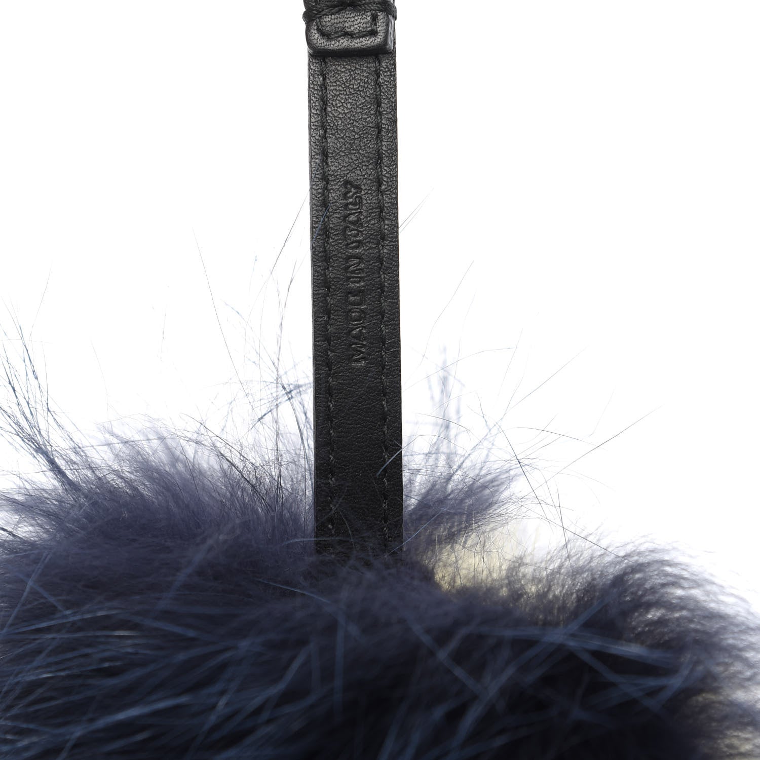 Fendi Fox Mink Rabbit Fur Monster Bag Bug Charm Blue Yellow 3 of 3
