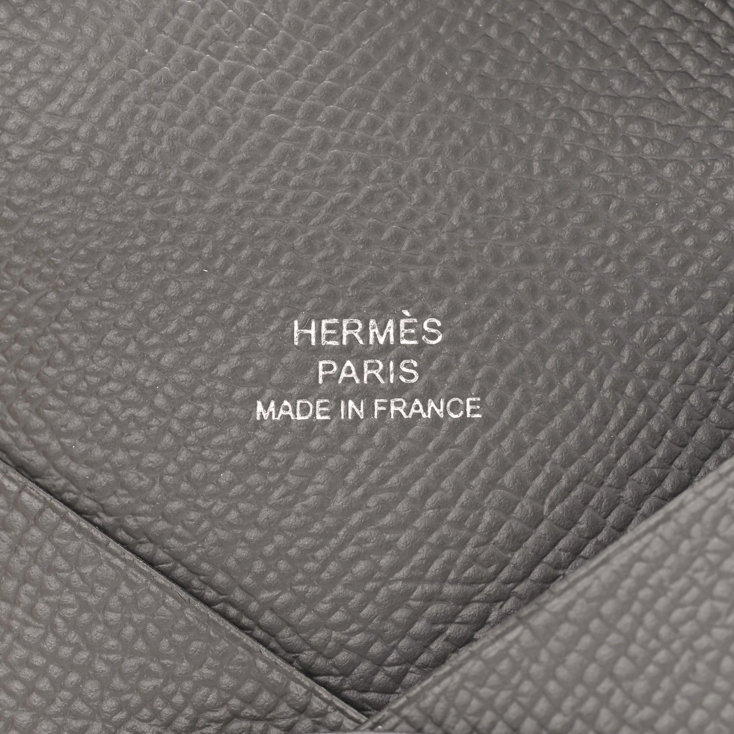 Hermes Epsom Calvi Card Case Gris Meyer 5 of 7