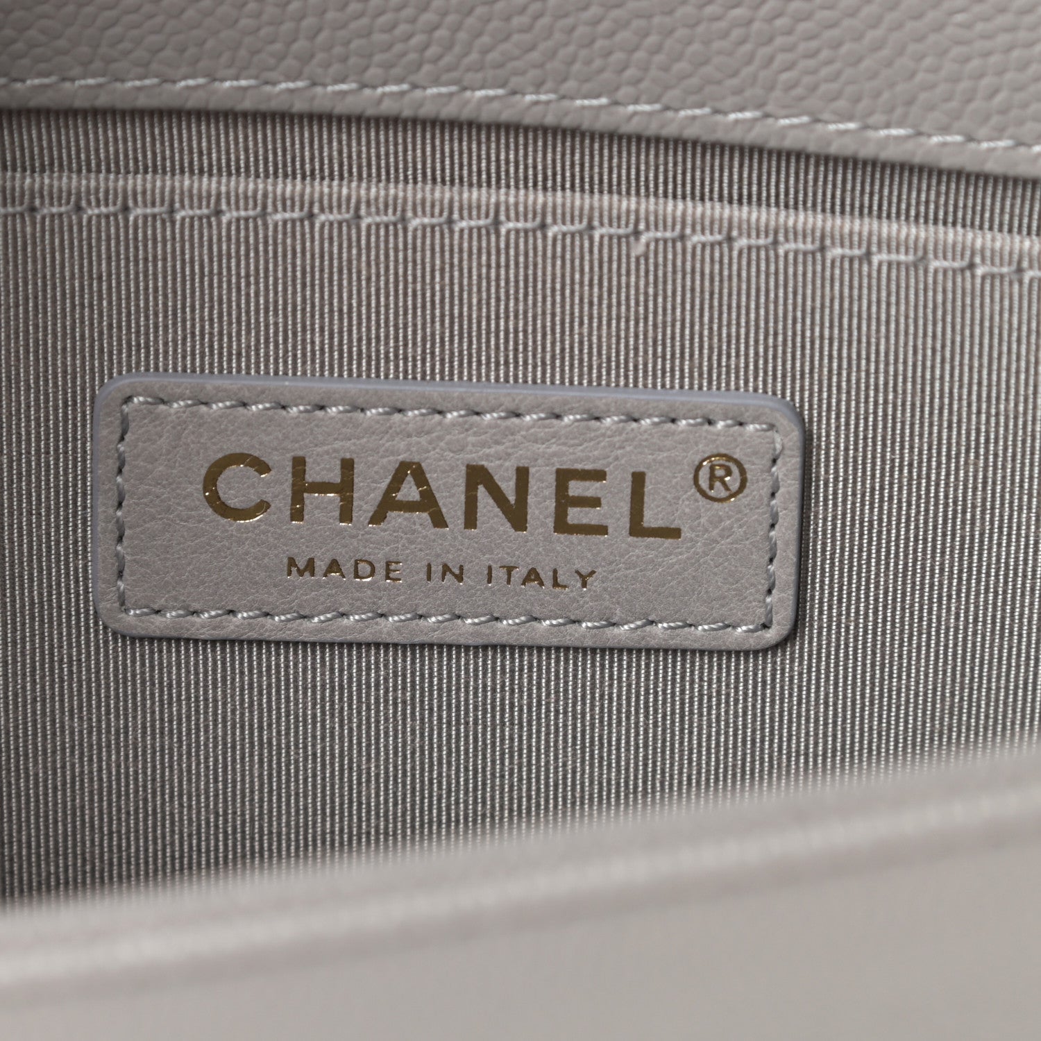 Chanel Caviar Quilted Small Boy Flap Grey 6 of 11