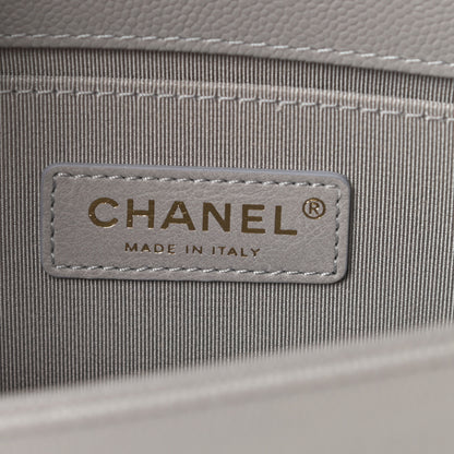Chanel Caviar Quilted Small Boy Flap Grey 6 of 11