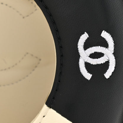 Chanel Lambskin Coco Lifesaver Round Bag Black White 8 of 14