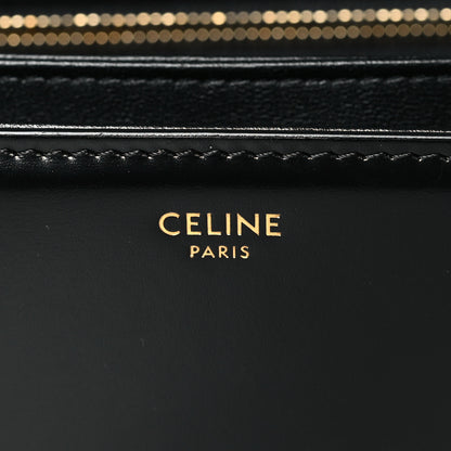 Celine Shiny Calfskin Medium Triomphe Black 6 of 9