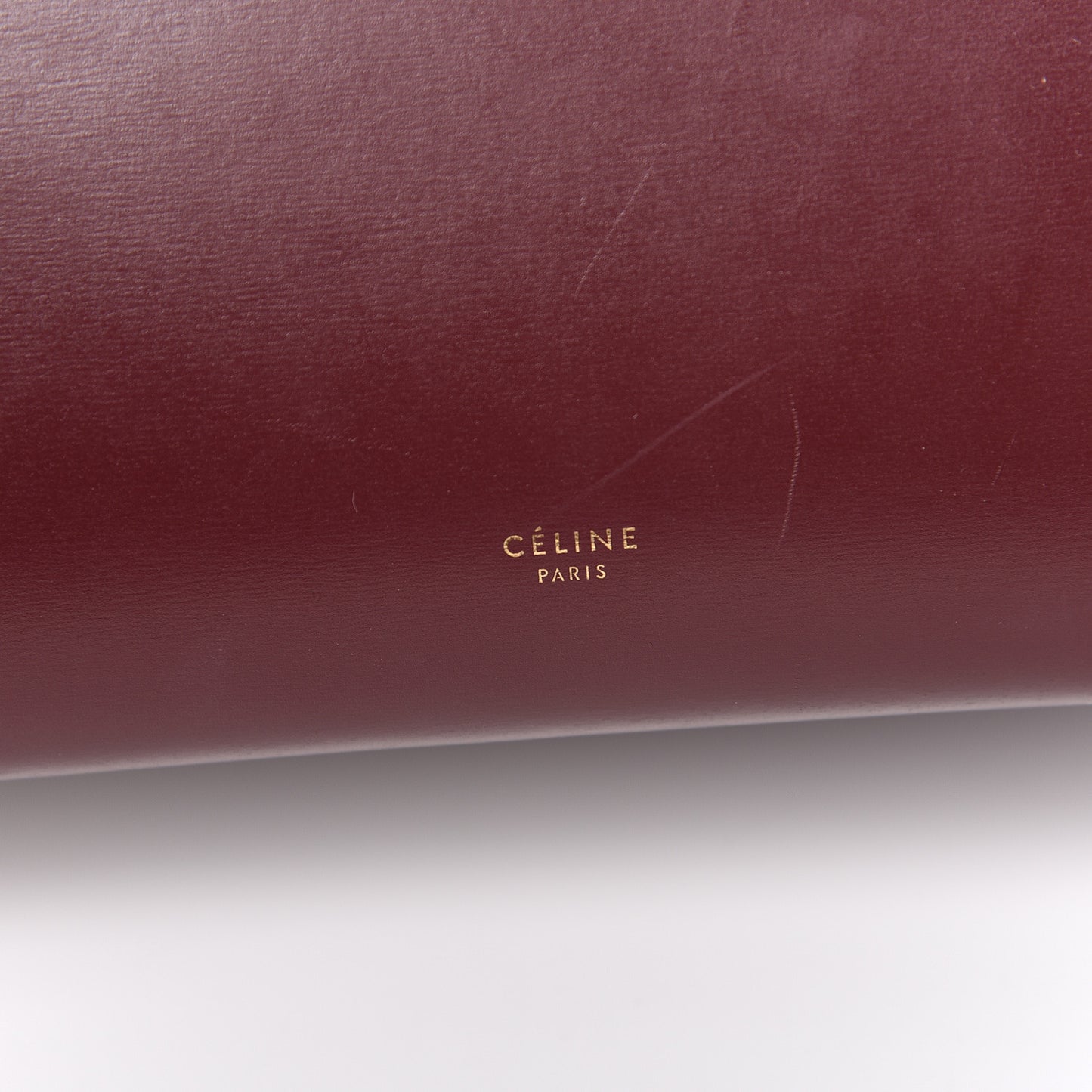 Natural Calfskin Mini Belt Bag Burgundy