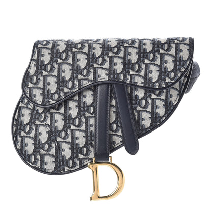 Christian Dior Oblique Saddle Belt Bag Blue 1 of 8