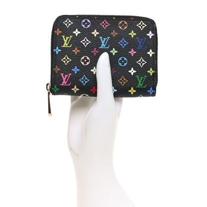 Louis Vuitton Monogram Multicolor Zippy Coin Purse Black Grenade 2 of 7