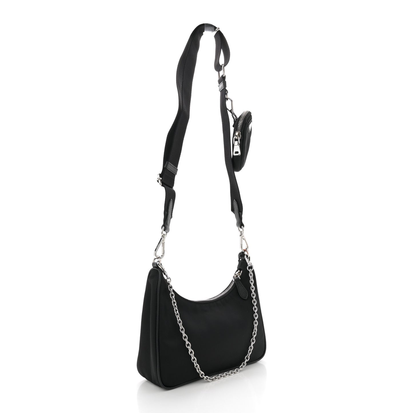 Re-Nylon Saffiano Re-Edition 2005 Shoulder Bag Black