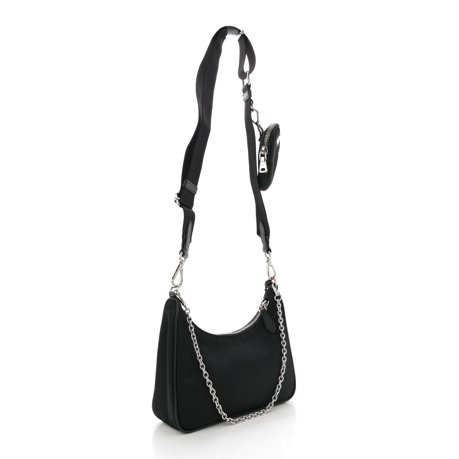 Prada Re-Nylon Saffiano Re-Edition 2005 Shoulder Bag Black 3 of 10
