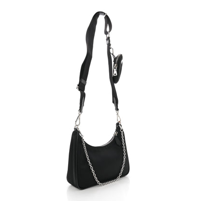 Prada Re-Nylon Saffiano Re-Edition 2005 Shoulder Bag Black 3 of 10