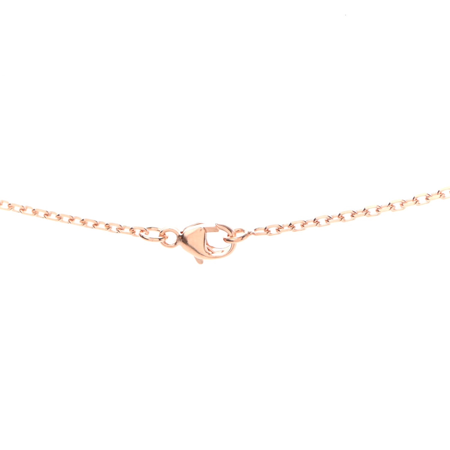 Hermes Lacquered Rose Gold Mini Pop H Pendant Necklace Marron Glace 4 of 5