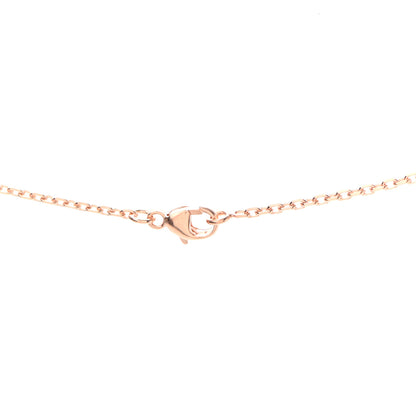 Hermes Lacquered Rose Gold Mini Pop H Pendant Necklace Marron Glace 4 of 5