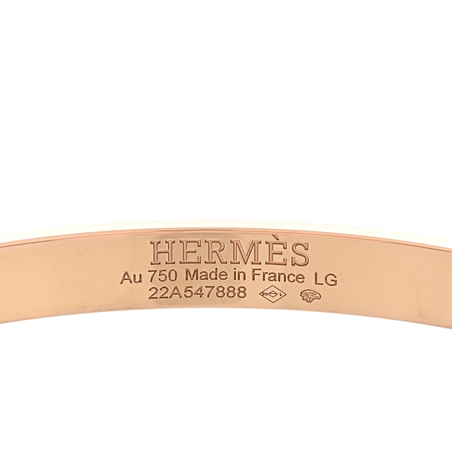 18K Rose Gold Diamond PM Kelly Bracelet LG
