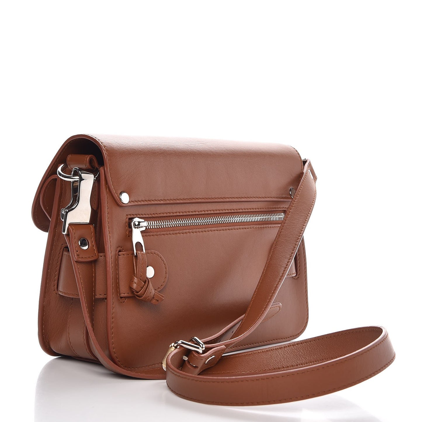 Calfskin PS11 Mini Classic Shoulder Bag Caramel