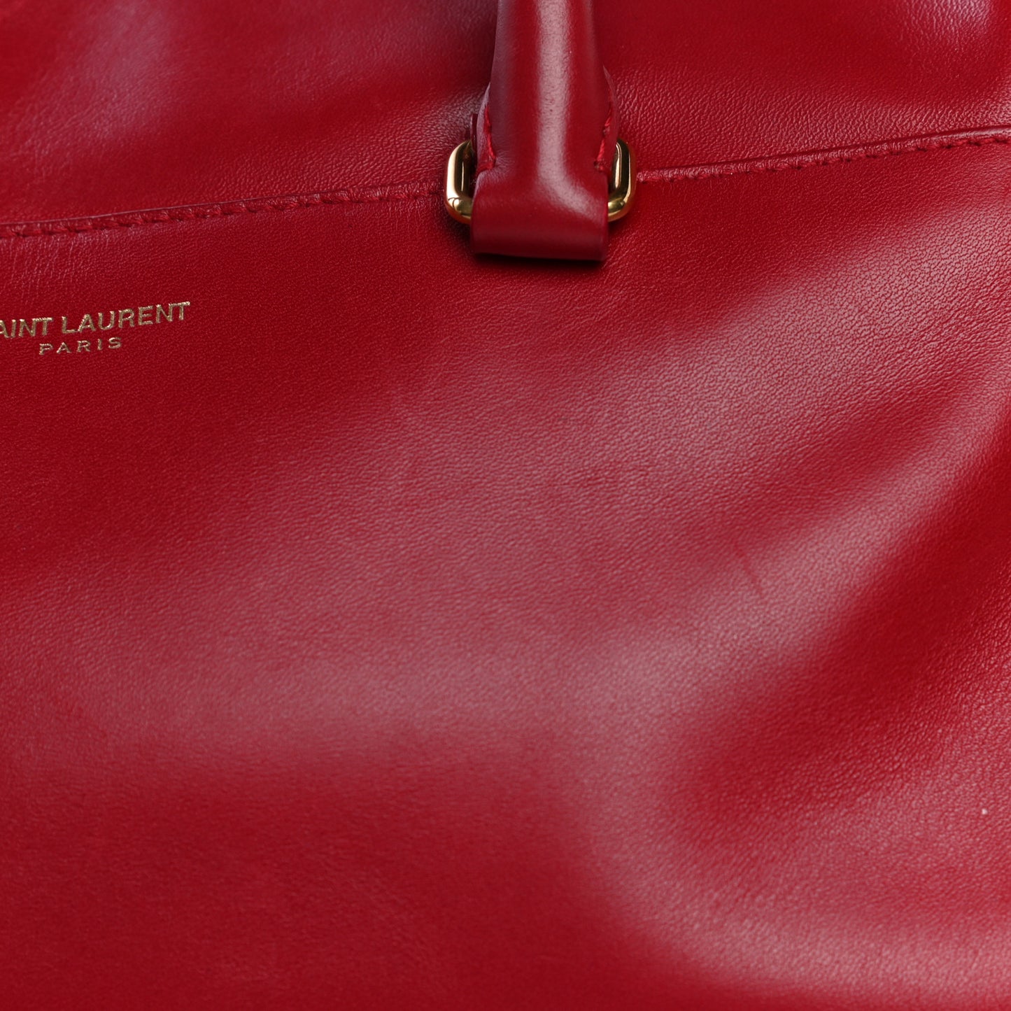 Calfskin Classic Baby Duffle Red