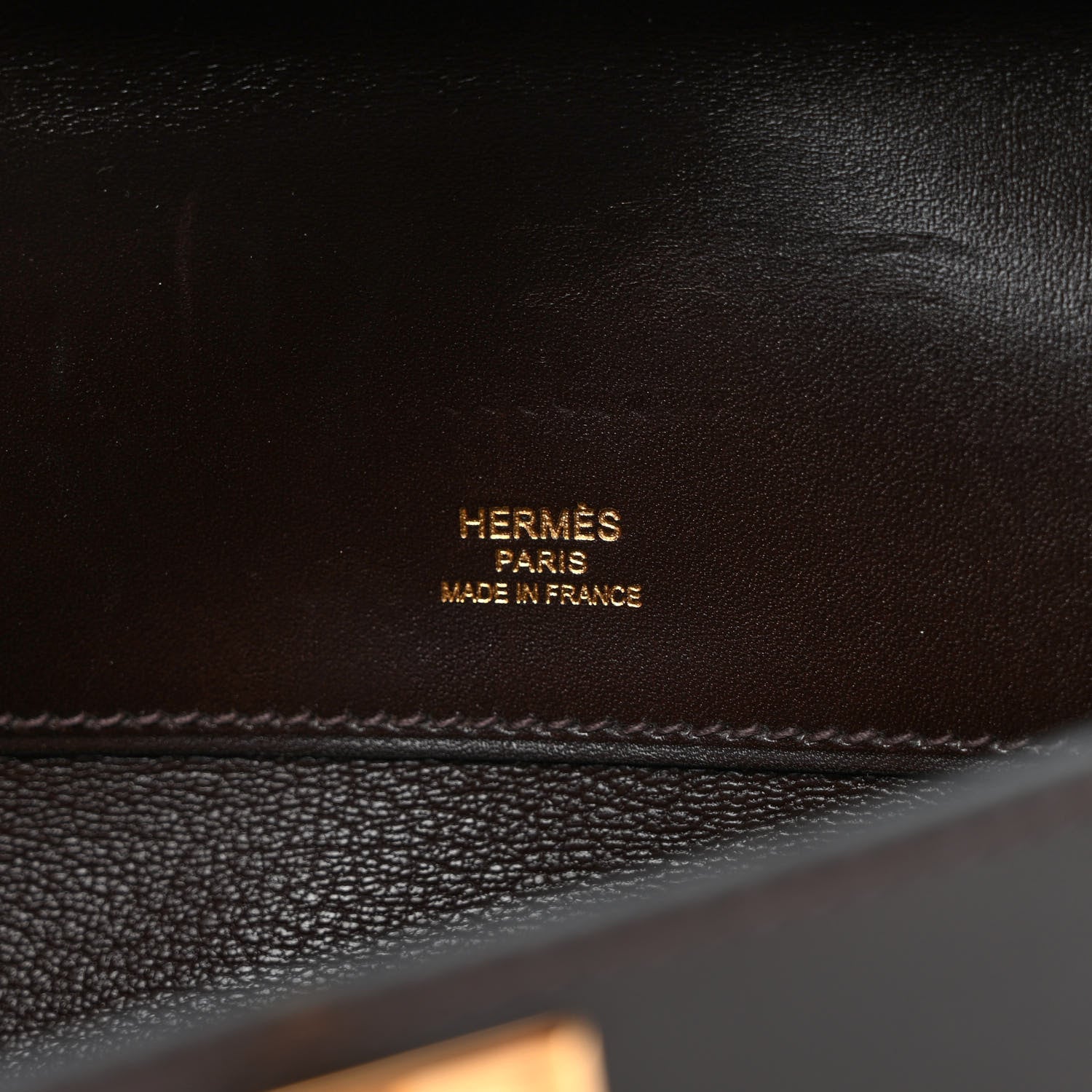 Hermes Box Kelly Cut Clutch Chocolate 6 of 9