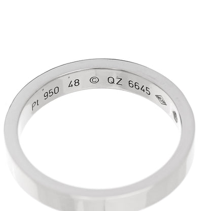 Cartier Platinum Diamond 3mm C De Cartier Wedding Band Ring 48 4.5 4 of 4