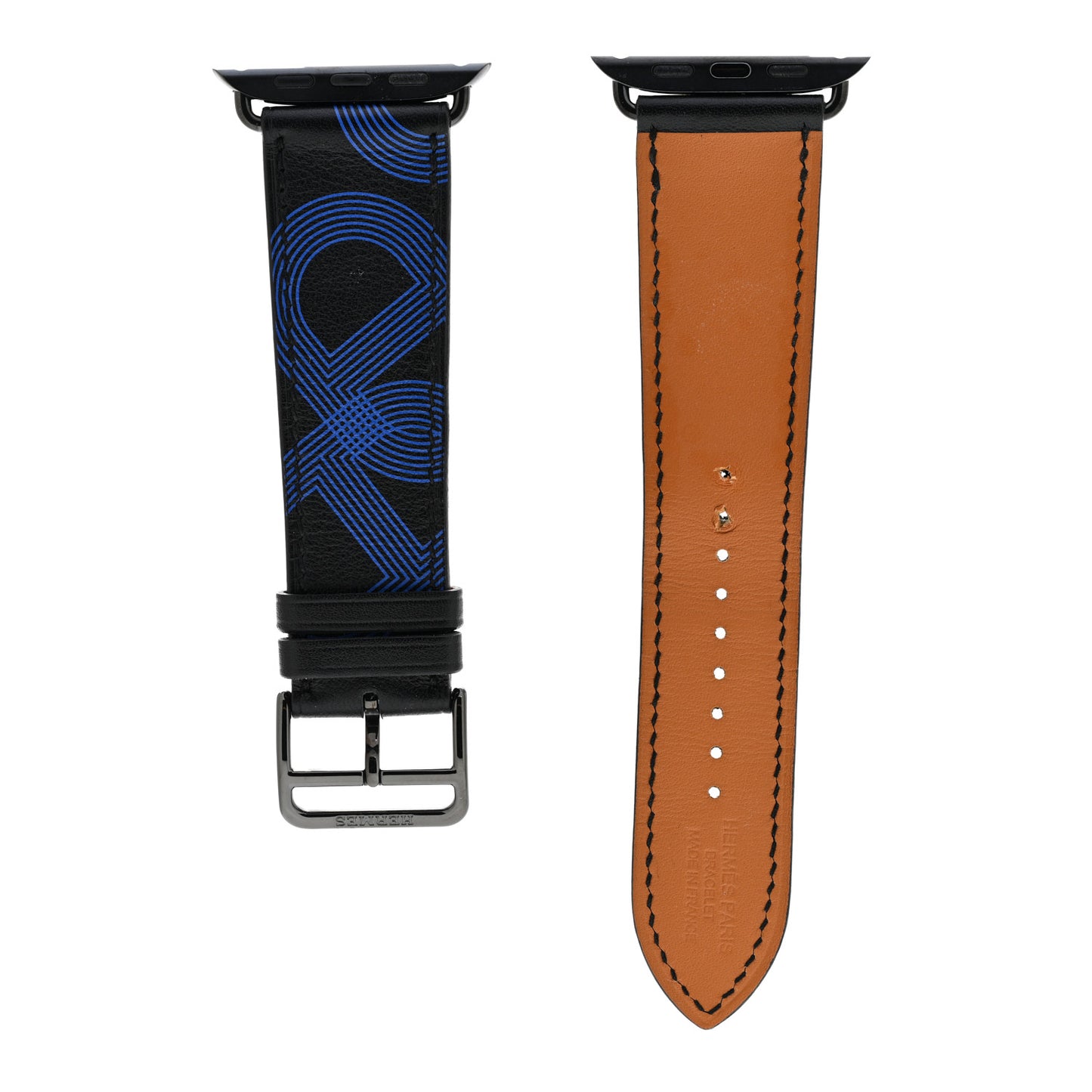 Swift Circuit 24 45mm Apple Watch Single Tour Band Black Bleu Electrique