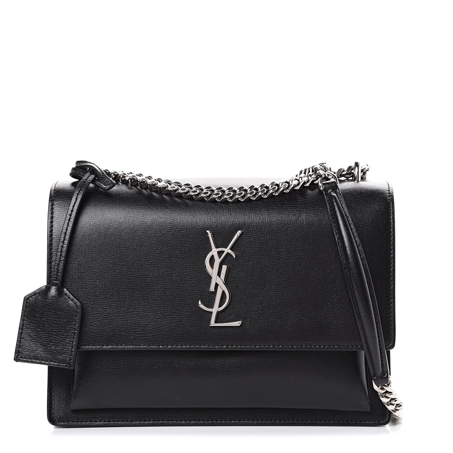 Saint Laurent Calfskin Medium Monogram Sunset Black 1 of 9