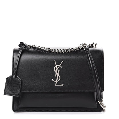 Saint Laurent Calfskin Medium Monogram Sunset Black 1 of 9