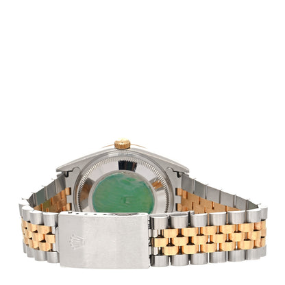 Rolex Stainless Steel 18K Yellow Gold 34mm Oyster Perpetual Date Watch Champagne 15223 3 of 4
