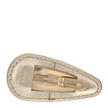 Christian Dior Calfskin Miss Dior Idol Barrette Pale Gold 5 of 8