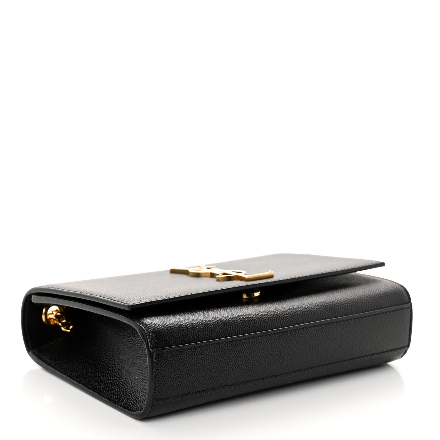 Saint Laurent Grain De Poudre Small Monogram Kate Satchel Black 4 of 10