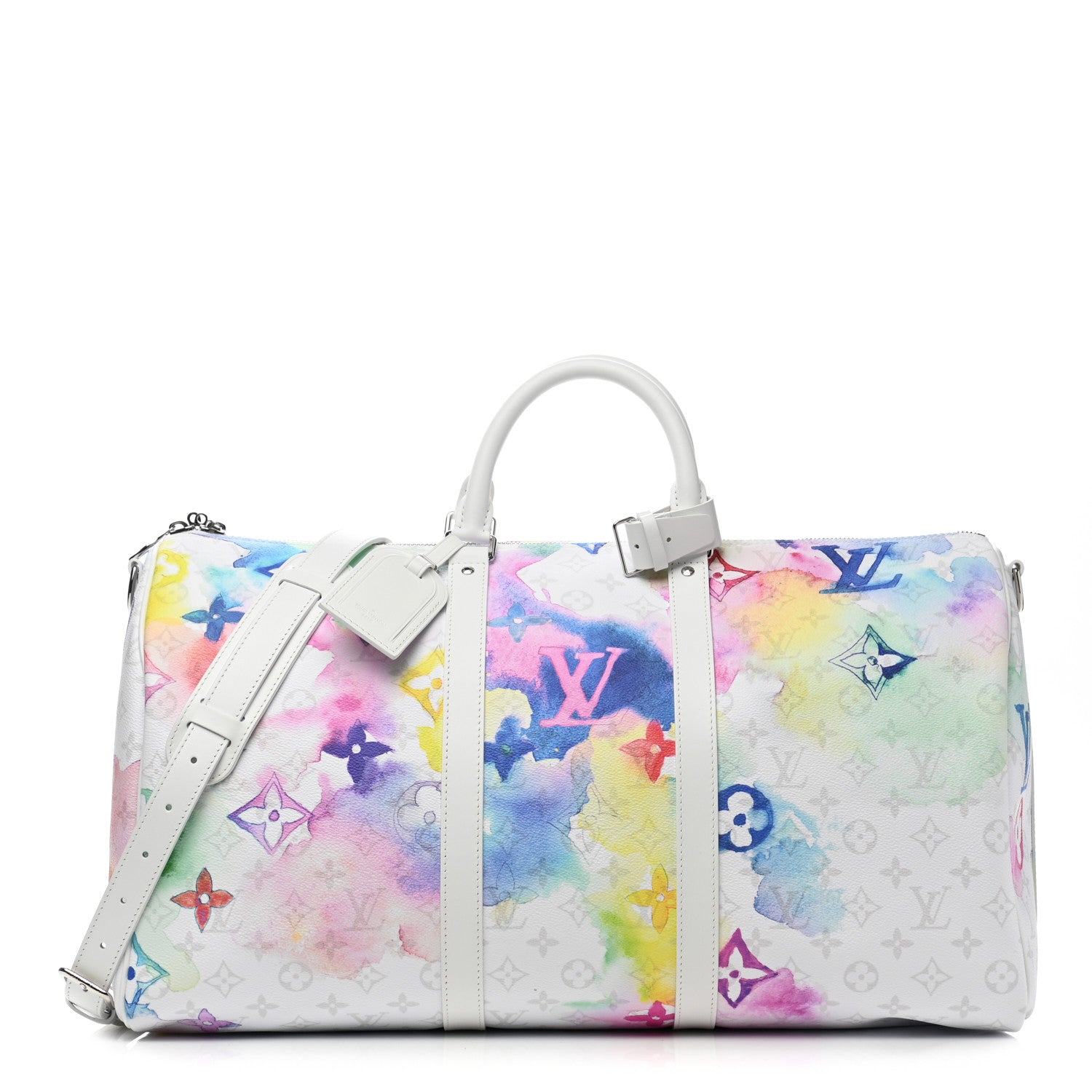 Louis Vuitton Monogram Watercolor Keepall Bandouliere 50 Multicolor 1 of 10