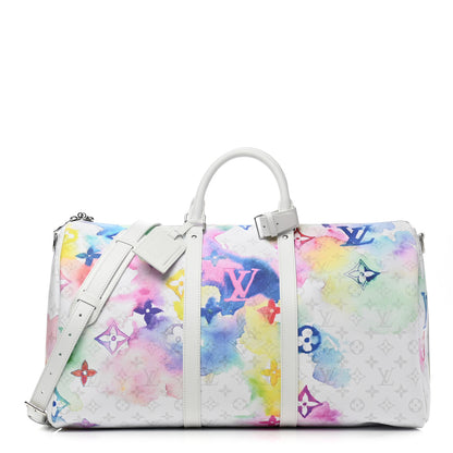 Louis Vuitton Monogram Watercolor Keepall Bandouliere 50 Multicolor 1 of 10