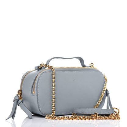 Chloe Shiny Calfskin Mini Vanity C Bag Faded Blue 3 of 20