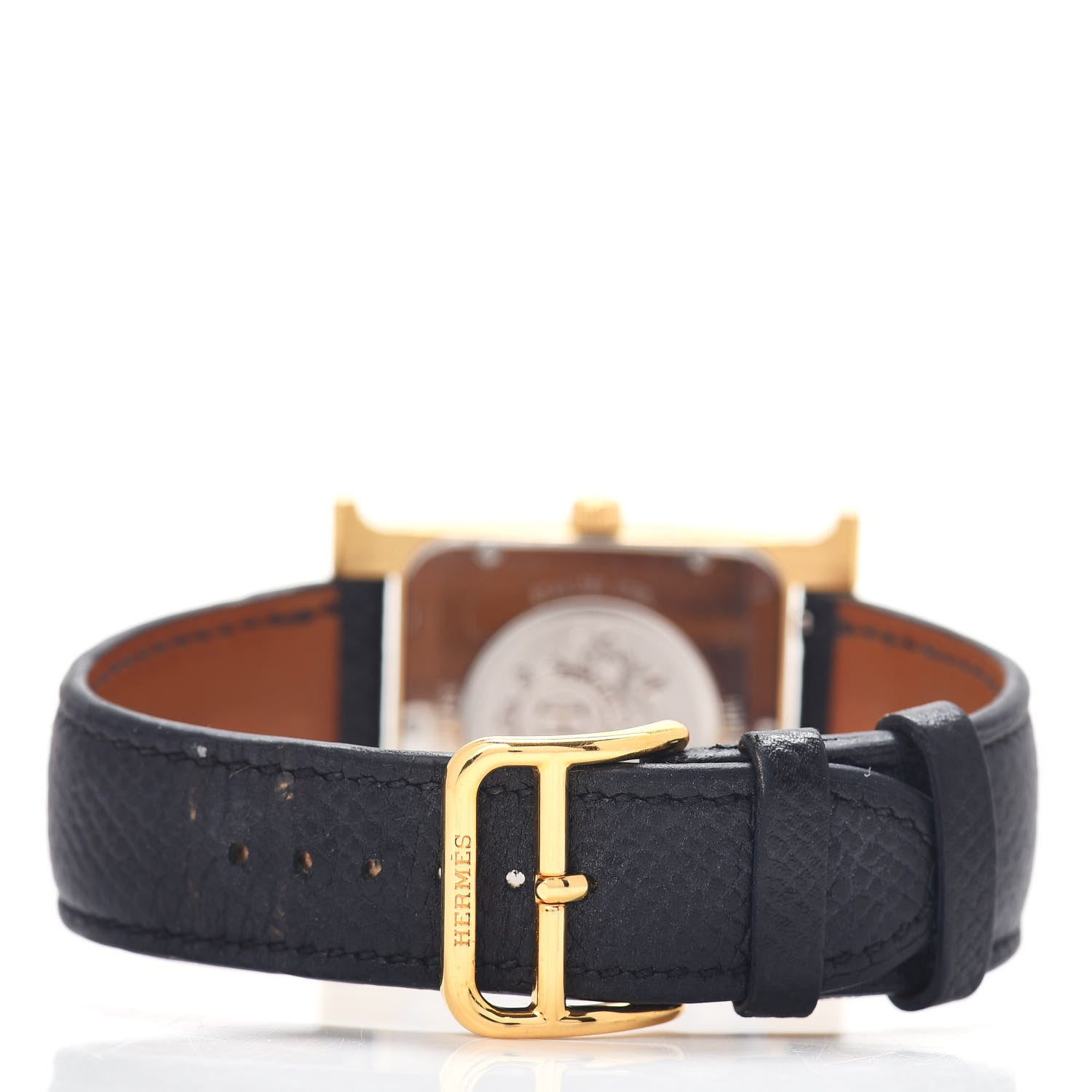 Hermes Stainless Steel Epsom 30.5mm Heure H Hour Quartz Watch Noir 3 of 5