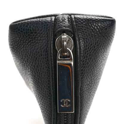 Chanel Caviar Timeless CC Cosmetic Pouch Black 10 of 14