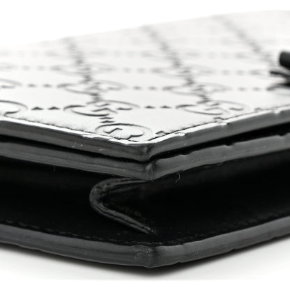 Gucci Guccissima Signature Bowy Chain Wallet Black 8 of 16