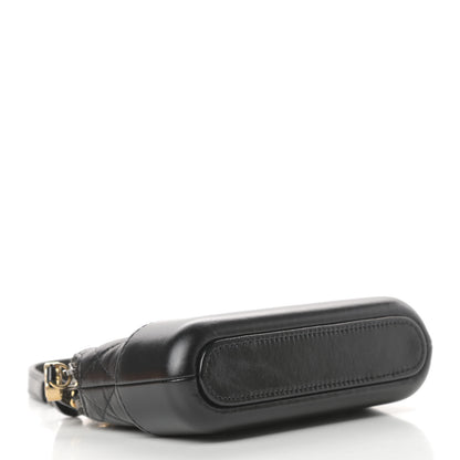Chanel Aged Calfskin Quilted Small Gabrielle Clutch With Chain Black 4 of 17