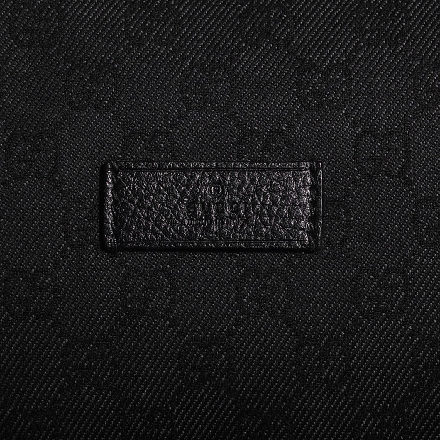Gucci Denim Monogram Duffle Black 8 of 8