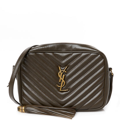 Saint Laurent Calfskin Matelasse Monogram Lou Camera Bag Light Musk 1 of 10
