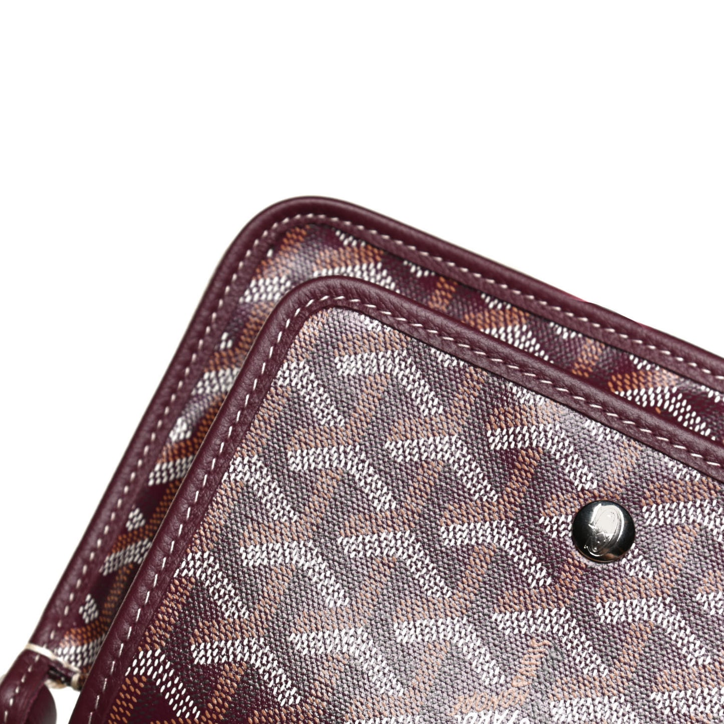 Goyardine Plumet Wallet Clutch Burgundy
