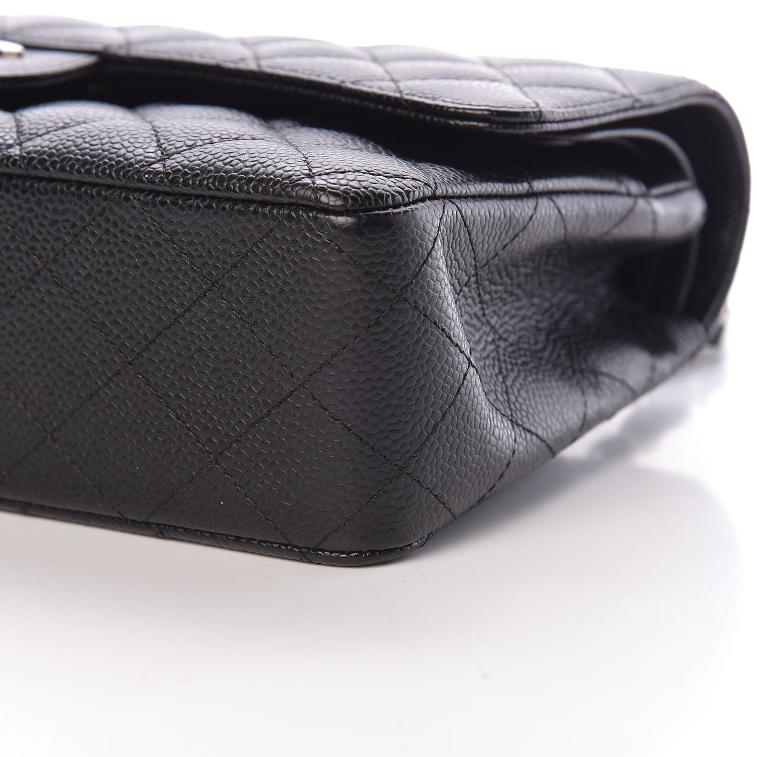 Chanel Caviar Quilted Medium Double Flap Black 9 of 13