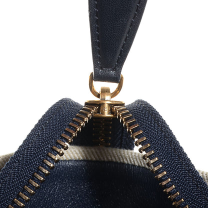 Celine Smooth Calfskin Striped Canvas Mini Luggage Multicolor 8 of 9