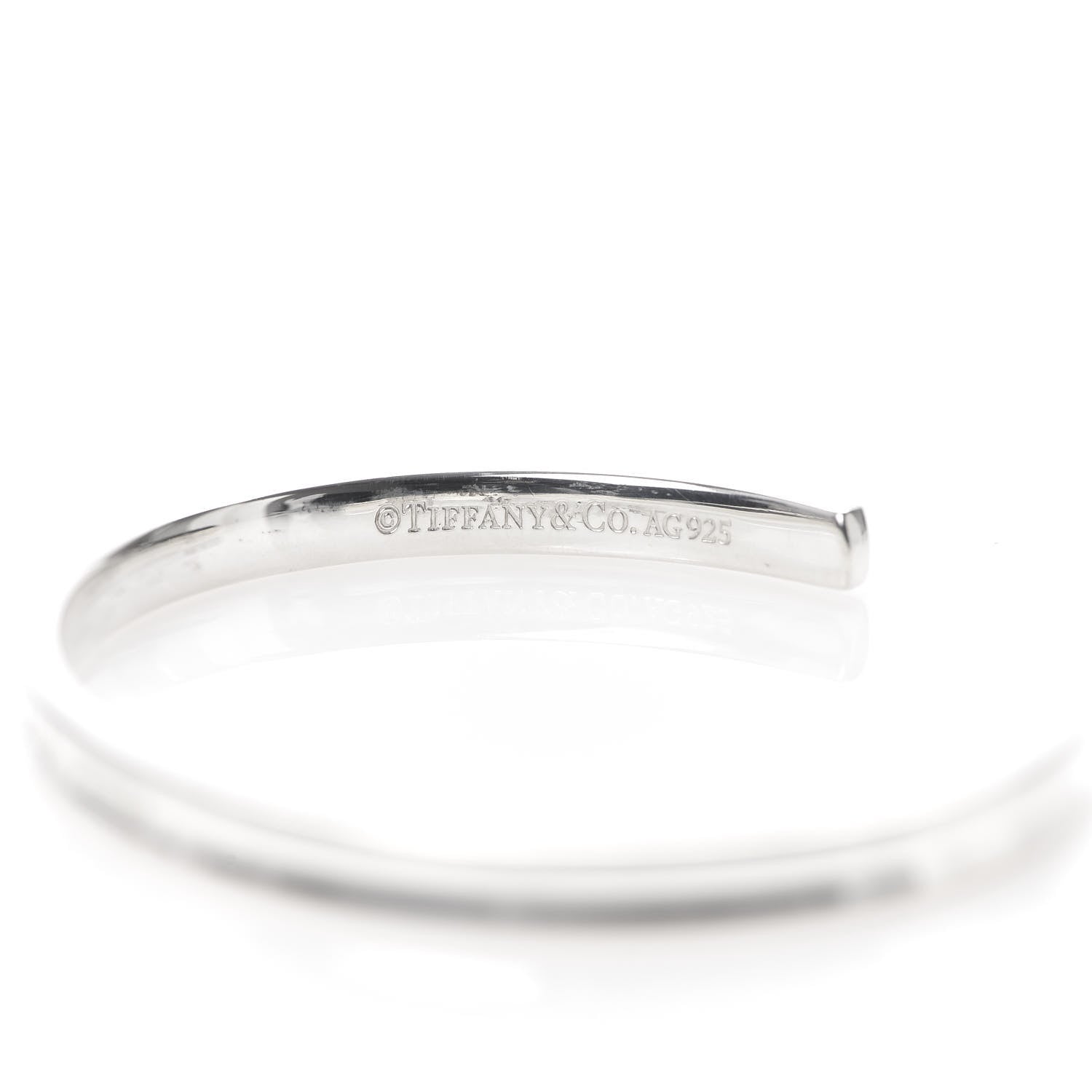 Tiffany Sterling Silver Narrow 1837 Cuff Bracelet 4 of 4