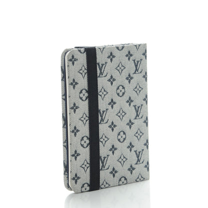 Louis Vuitton Mini Lin Notebook Blue 3 of 7