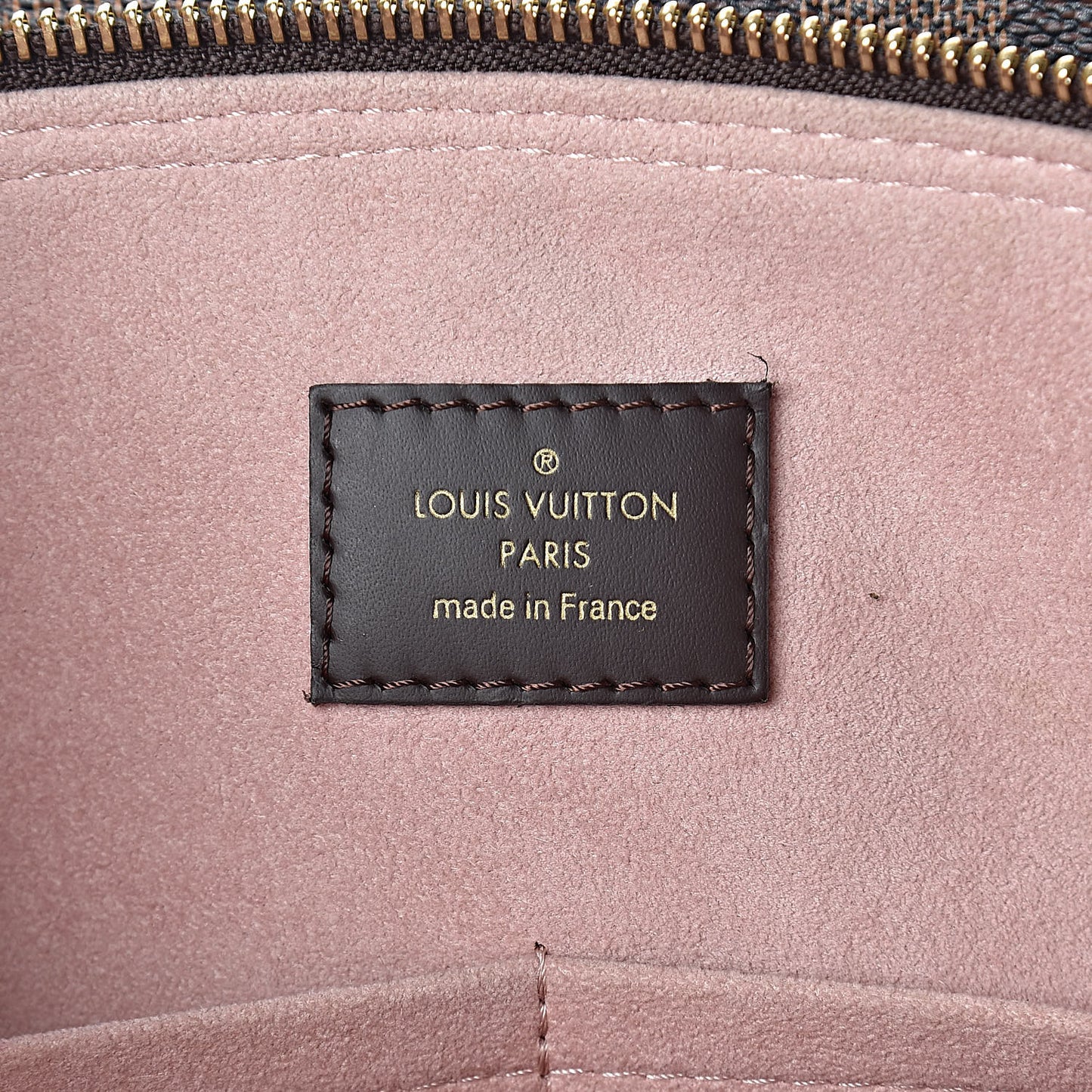 Cuir Taurillon Damier Ebene Normandy Magnolia