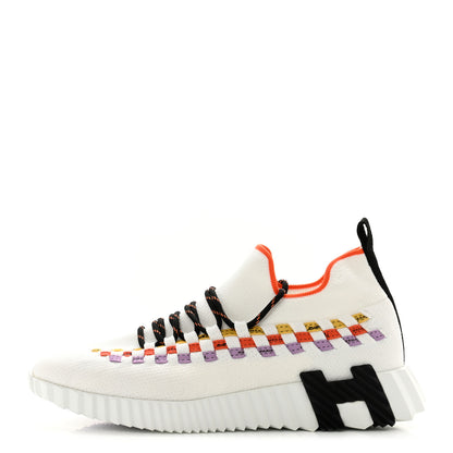 Hermes Knit Womens Flex Bolduc Sneakers 40 Multicolor White 1 of 8