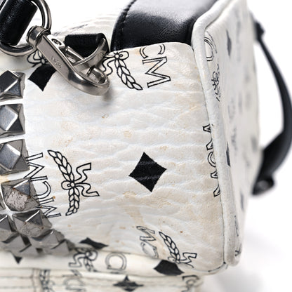 MCM Visetos Side Stud X-Mini Stark Bebe Boo Backpack White 15 of 23