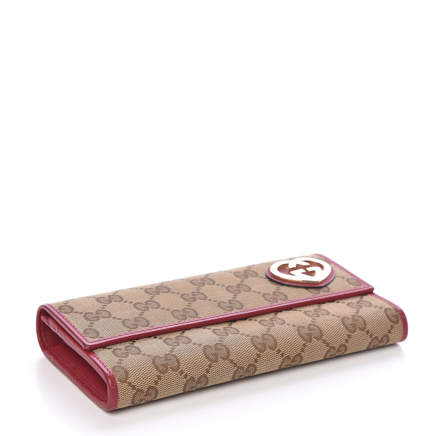 Monogram Lovely Heart Continental Wallet Peonia Flower