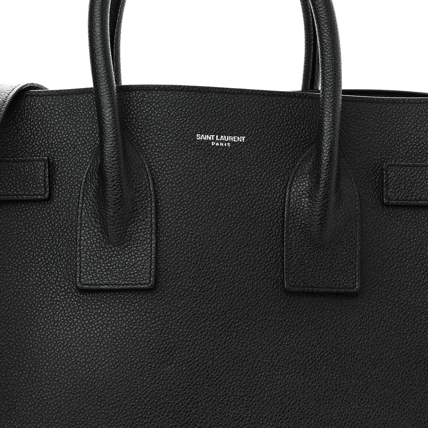 Grained Calfskin Small Sac De Jour Black