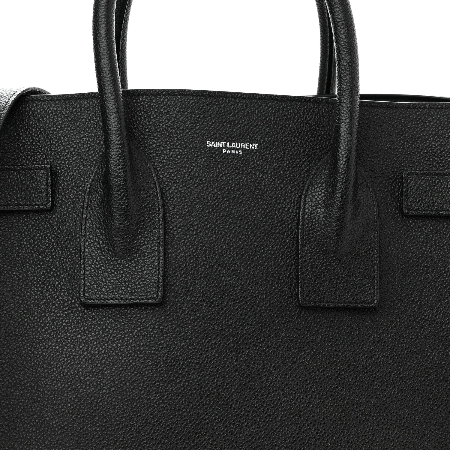 Saint Laurent Grained Calfskin Small Sac De Jour Black 8 of 10