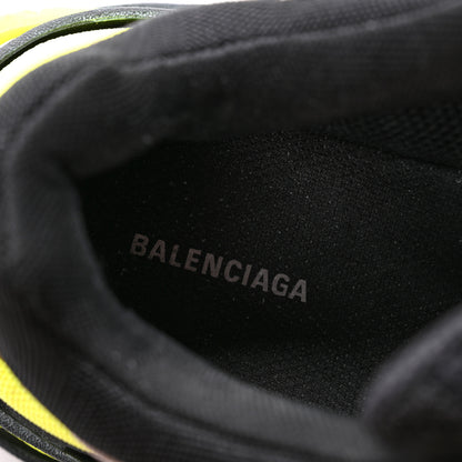 Balenciaga Fabric Mesh Womens Triple S Sneakers 35 Grey Black Jaune Fluo 7 of 11