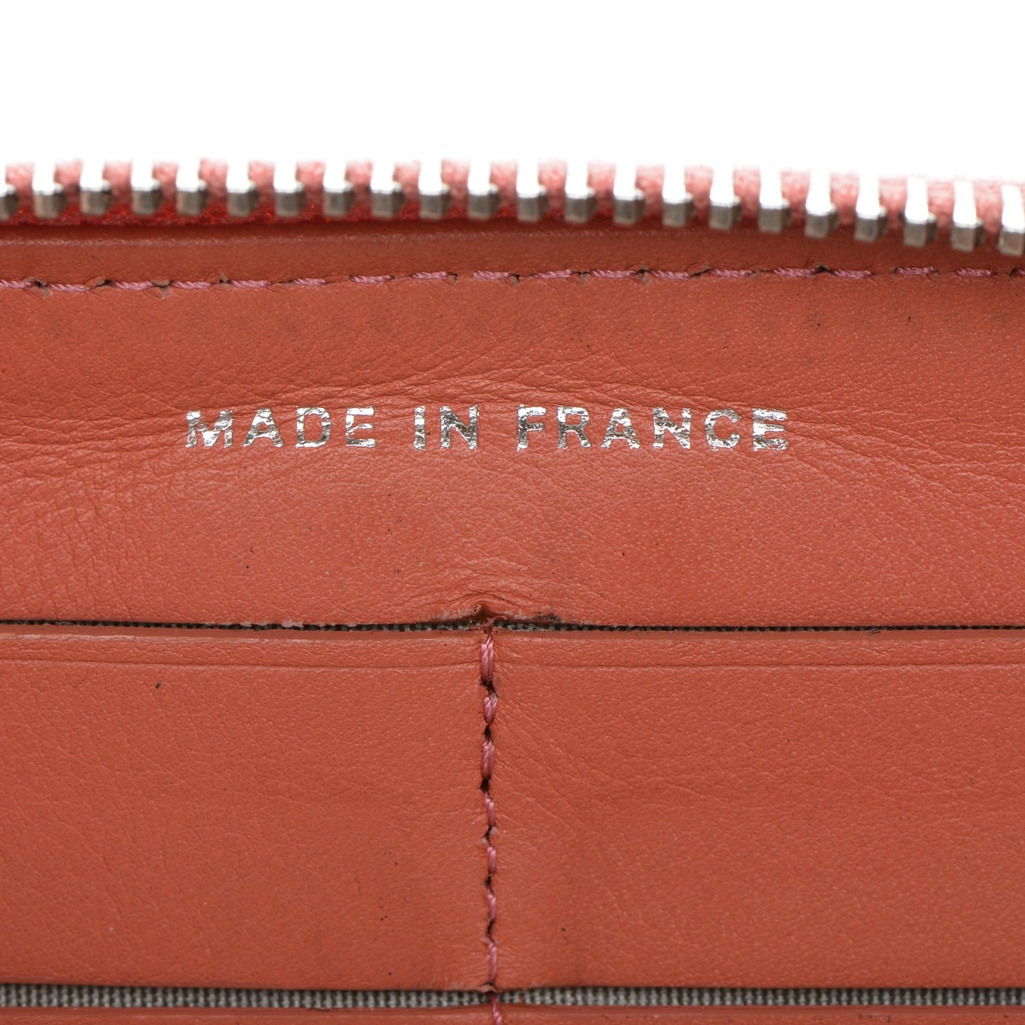 Patent Quilted Brilliant Zip Around Wallet Coral